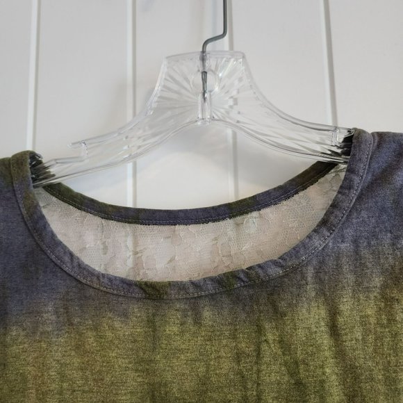 ark imports tank Top Size XL Olive & Grey Tie Dye - Picture 5 of 12